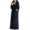 thumbnail image 1 of Elainilye Fashion Women'S Robes Winter Warm Nightgown Couple Bathrobe Men And Women Loungewear Winter Nightgown,Blue, 1 of 7