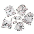 thumbnail image 1 of Elainilye Fashion Women'S Sleepwear Pajamas Sets Homewear Silky PJ Set Nightwear Loungewear Seven PC Sets,Multi-color, 1 of 3
