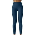 thumbnail image 1 of Elainilye Fashion Women's High Waisted Yoga Pants Workout Pants Women Tummy Control Workout Running Yoga Pants,Blue, 1 of 6