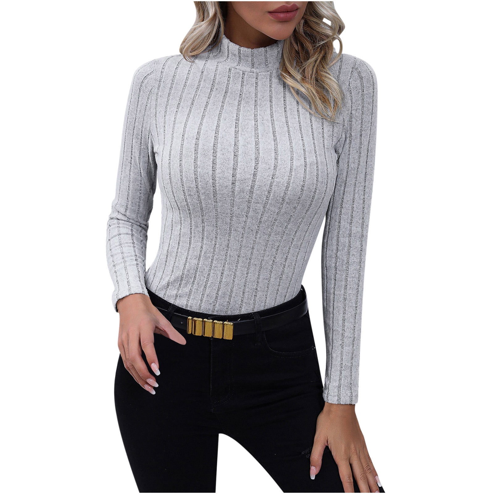 Elainilye Fashion Women T Shirt Henley Solid Print Button Loose Long Sleeve  Tops Hooded Sweatshirts 