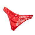 thumbnail image 1 of Elainilye Fashion Women's Underwear Sexy Lace See-Through Breathable Thongs Briefs Panties Lingerie Underwear,Red, 1 of 4