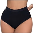 thumbnail image 1 of Elainilye Fashion Women's Underwear Sexy Seamless Underwear with Triangular Hollow Breathable Underwear Panties,Black, 1 of 9
