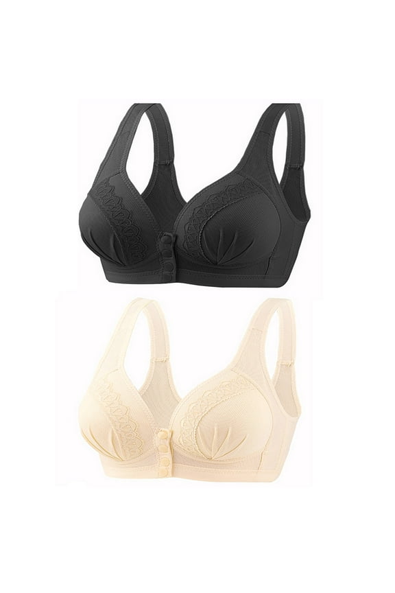 Fashion Women's Wireless Bras 3PC Nursing Vest Bra Back Adjustment Yoga Running Bra Traceless Gathered Bra,Black