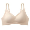 thumbnail image 1 of Elainilye Fashion Womens Bras No-Underwire Full Support Bra Wire Free Underwear Bra Everyday Underwear,Beige, 1 of 3