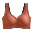 thumbnail image 1 of Elainilye Fashion Womens Bras No-Underwire Full Support Bra Wire Free Underwear Bra Everyday Underwear,Red, 1 of 3