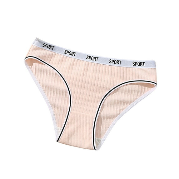 Elainilye Fashion Womens Cotton Underwear Midriff Panties Cotton Pants Breathable Comfortable Panties Plus Size Underwear,Pink