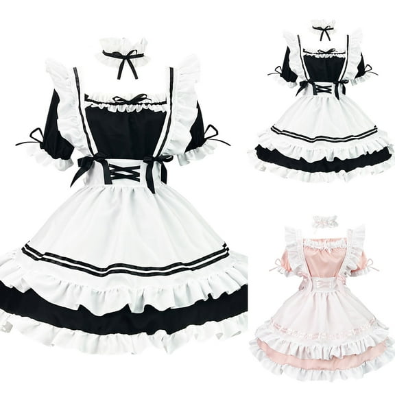 Elainilye Fashion Womens Dress Summer Long Sleeved Bow Split Joint Lovely Temperament Bubble Dress Plus Size Dress,Pink