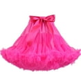 thumbnail image 1 of Elainilye Fashion Womens Mini Skirt Short Soft Yarn Breathable Princess Skirt For Adult Mesh Puffy Skirt Ballet Tutu Skirts,Pink, 1 of 2