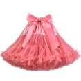 thumbnail image 1 of Elainilye Fashion Womens Mini Skirt Short Soft Yarn Breathable Princess Skirt For Adult Mesh Puffy Skirt Ballet Tutu Skirts,Red, 1 of 2