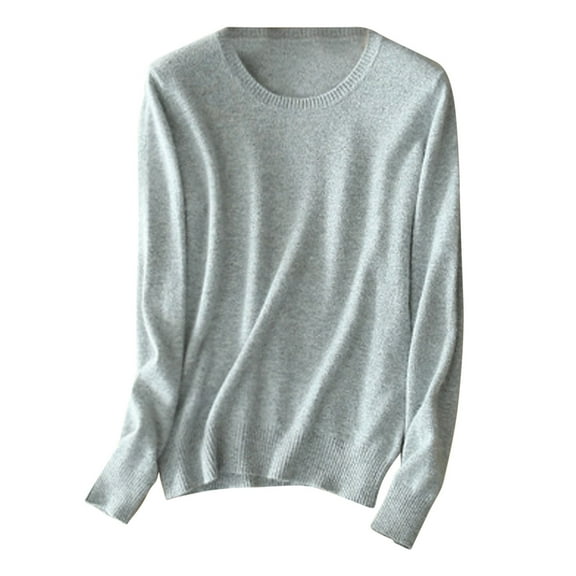 Elainilye Fashion Womens Pajamas Long Sleeve Shirt Homewear Pajamas T-shirt Loungewear Soft Underlay Shirts,Gray