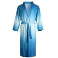 thumbnail image 1 of Elainilye Fashion Womens Robes Lightweight Robes Bathrobe Plus Size Pajamas Long Sleepwear Pocket Nightgown With Belts,Blue, 1 of 8