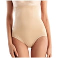 thumbnail image 1 of Elainilye Fashion Womens Shapewear Tummy Control Exposed Buttock Butt Lifting Panties Exposed PP Mesh Sexy Body Shaper,Beige, 1 of 6