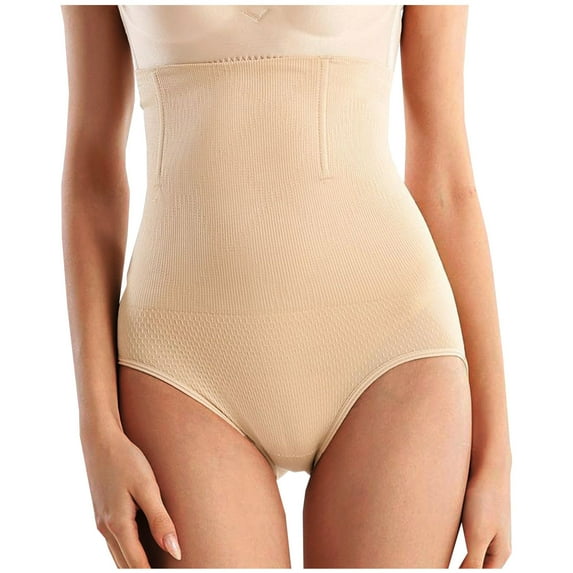 Elainilye Fashion Womens Shapewear Tummy Control Exposed Buttock Butt Lifting Panties Exposed PP Mesh Sexy Body Shaper,Beige