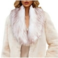 thumbnail image 1 of Elainilye Fashion Womens Shawl Wrap Elegant Bridal Wedding Faux Fur Long Shawl Stole Wrap Open Front Scarf Cape,Beige, 1 of 5