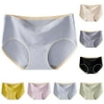 thumbnail image 1 of Elainilye Fashion Womens Underwear Cotton Breathable Comfortable Soft and Sexy Lace Satin Underwear Briefs Panties,Black, 1 of 5