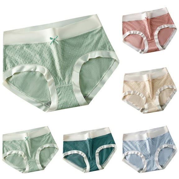 Elainilye Fashion Womens Underwear Cotton Oversized Comfortable Cotton Underwear Briefs Panties Underpants,Blue