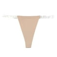 thumbnail image 1 of Elainilye Fashion Womens Underwear Seamless Sexy No Show Panties Breathable Low Waist G-string Pants Panties,Beige, 1 of 5