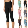 thumbnail image 1 of Elainilye Fashion Workout Pants Women Versatile Multi-color Tight High Waisted Capris Yoga Pants for Women,Blue, 1 of 4