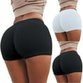 thumbnail image 1 of Elainilye Fashion Yoga Shorts for Women Dance Shorts Breathable Stretch Hip Shorts Bottoming Shorts for Yoga and Gymnastic,Black, 1 of 3