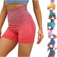 thumbnail image 1 of Elainilye Fashion Yoga Shorts for Women Tummy Control High Waist Yoga Shorts Butt Lifting Yoga Shorts Workout Gym Shorts,Pink, 1 of 6