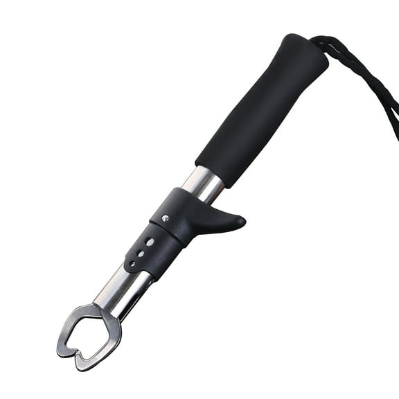 Elainilye Fishing Fish Clamp, Extended Fish Gripper, Control Fish Catcher for Landing, Handling, Catch and Release