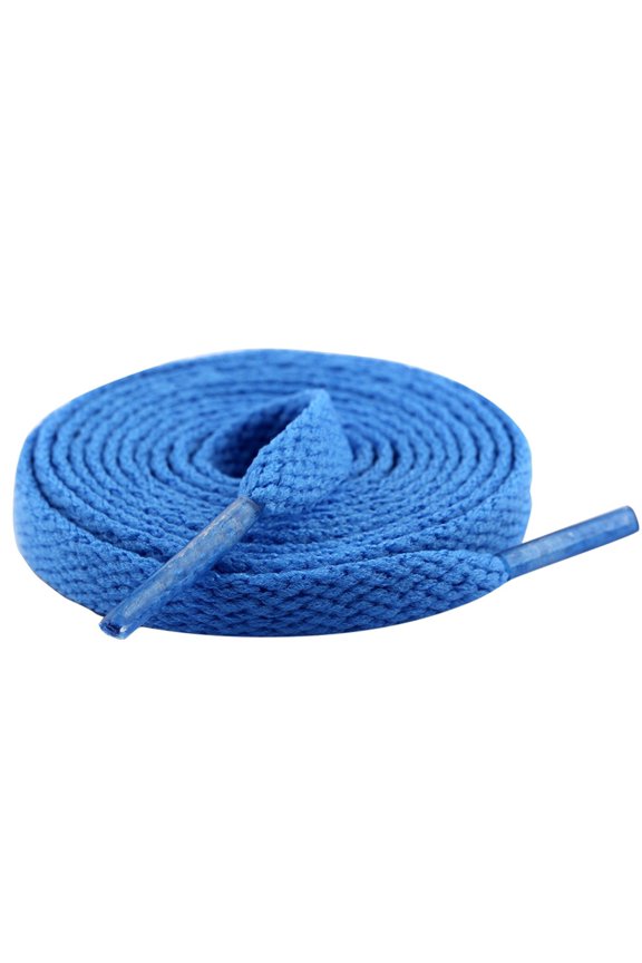 Flat Shoelaces for Sports Shoes Football Trainers 10 Plus Colors Replacement Laces Durable Woven Design (2PC)