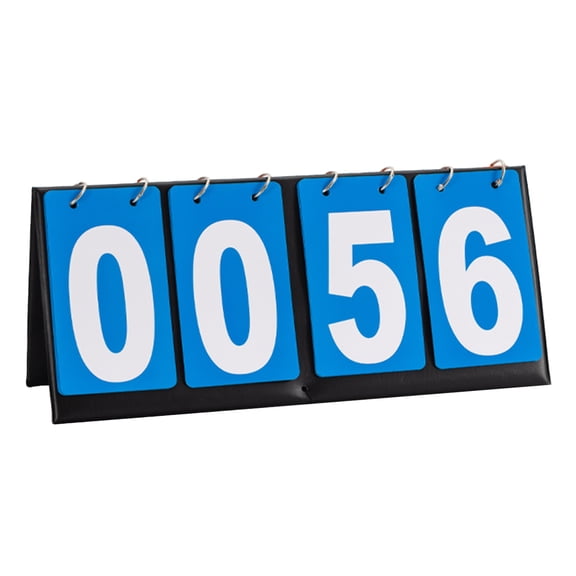 Elainilye Flip Scoreboard Tablet, Waterproof Leather Race Game Tracker, Portable Tournament Points Keeper for Sports Events Referees Team Competitions