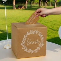 Elainilye Foil Gift Card Box for Wedding Reception Birthday Graduation Baby Shower Party Card Holding Raffle Decoration