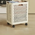 thumbnail image 1 of Elainilye Foldable Laundry Cart with All-Terrain Wheels, Dual-Chamber Hamper for Sorting Lights/Darks, Mobile Toy Storage Solution for Daycares, Gyms, and Apartment Complexes‌, 1 of 6
