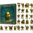 thumbnail image 1 of Elainilye Frog Advent Calendar 2025 24 Days Christmas Countdown with 2D Flat Acrylic Ornaments for Families Holiday Gift Giving, 1 of 3