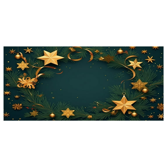 Elainilye Garage Door Banners Christmas Extra Large Outdoor Holiday Party Decoration Fabric Hanging Backcloth for Front Porch Yard Festive Decor