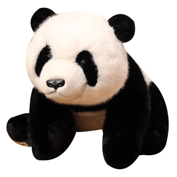 Elainilye Giant Panda Plush Toy, 18" Realistic Stuffed Animal, Soft Emotional Support Toy for Stress Relief, Anxiety, Gifts for Kids, Adults, Home Decor