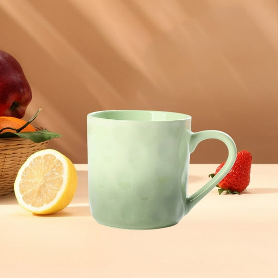 Elainilye Gradient Glaze Ceramic Breakfast Mug Collection, Custom Color-blend Drinkware, Artisan-style Coffee Cups for Morning Beverages, Cafe-style Serving, Home Use