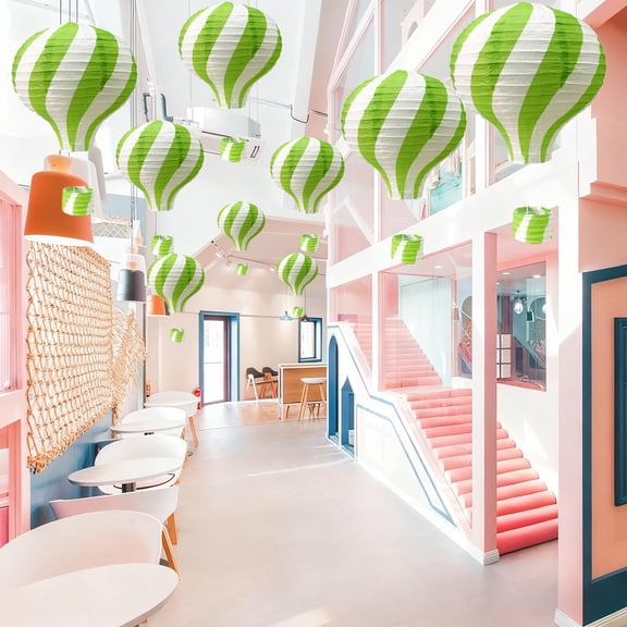 Elainilye Hanging Hot Air Balloons Paper Lanterns Party Decorations for Birthday Wedding Christmas 18 Inch Ceiling Decor