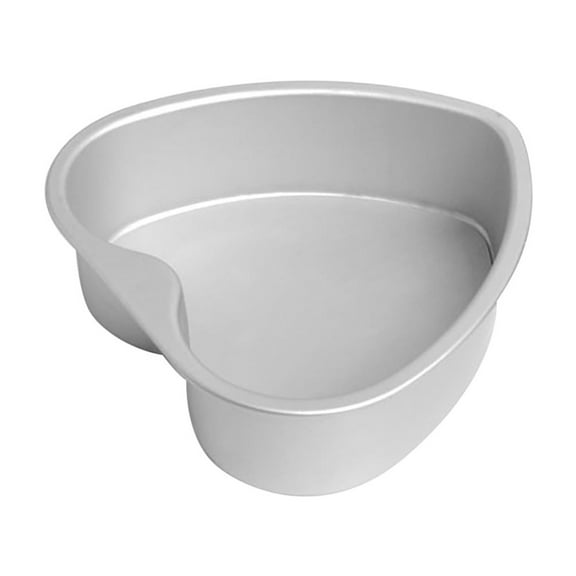Elainilye Heart Bread Mold, Straight Sided Baking Pan, Solid Bottom Cake Shaper