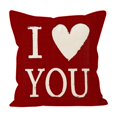 thumbnail image 1 of Elainilye Heart Pillow Cover 18x18 Inches Floral Decorative Throw Pillowcase for Living Room Sofa Bedroom Home Decor Valentine's Day Christmas Gift, 1 of 7