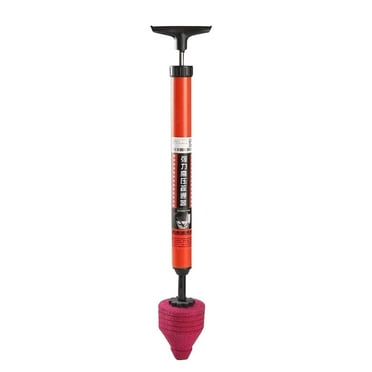 Elainilye High Pressure Toilet Plunger, Heavy Duty Drain Unclogger, 120PSI Toilet Snake Tool for Sinks, Bathtubs and Floor Drains, Stainless Steel Construction