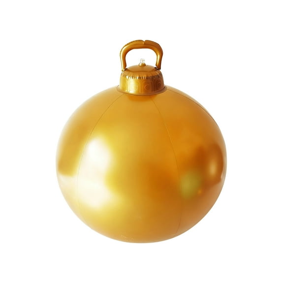Elainilye Inflatable Christmas Ball 24 Inch Diameter PVC Outdoor Decoration for Yard Tree Ornament Holiday Party and Festive Scene