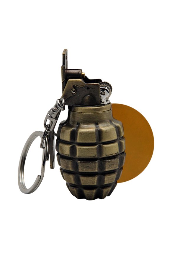 Keychain Windproof Lighter, Creative Novelty Funny Model Lighter, Electroplating Keychain Pendant Lighter, for Camping Emergency Smoking Accessory Survival Gear