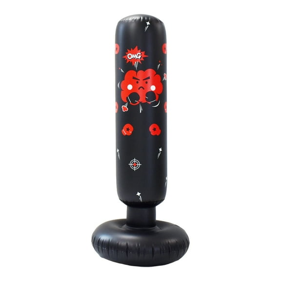 Elainilye Kids Boxing Pillar, Inflatable Training Sandbag, Vertical Punching Bag for Home Fitness