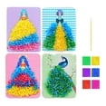 thumbnail image 1 of Elainilye Kids Princess Dress-Up Kit, 4-Pc DIY Craft Set for Boys Girls, Puzzle Poke Art Animals Birthday Gift, 1 of 6