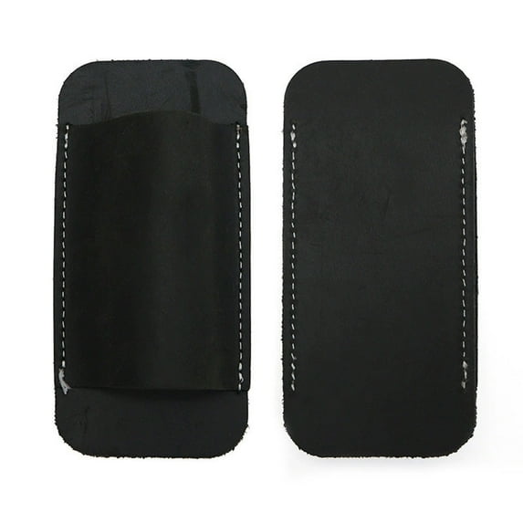 Elainilye Leather Knife Holster, Waist Hanging Pouch, Outdoor Tactical Sheath for Folding Blade Carry