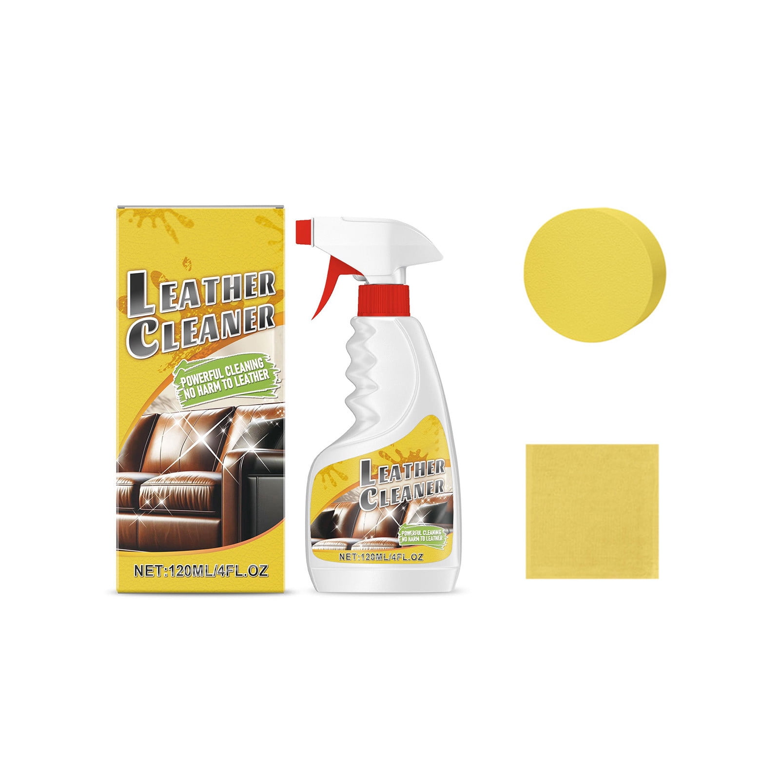 Elainilye Leather Surface Cleaning Care Spray, Upholstery Stain Remover ...