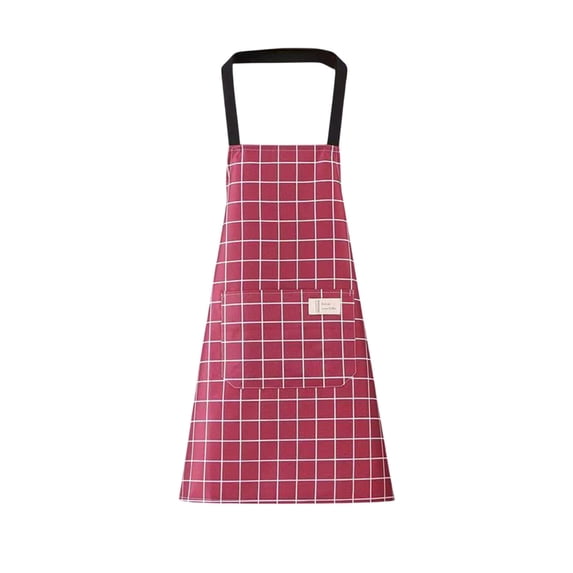 Elainilye Lightweight Canvas Work Apron for Adults, Breathable Kitchen Cooking Apron with Pockets, Adjustable Summer Smock for Gardening Painting Crafting Chef Use