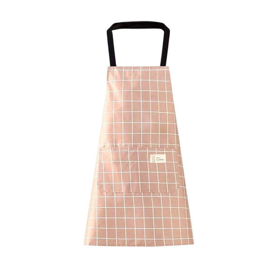 Elainilye Lightweight Canvas Work Apron for Adults, Breathable Kitchen Cooking Apron with Pockets, Adjustable Summer Smock for Gardening Painting Crafting Chef Use
