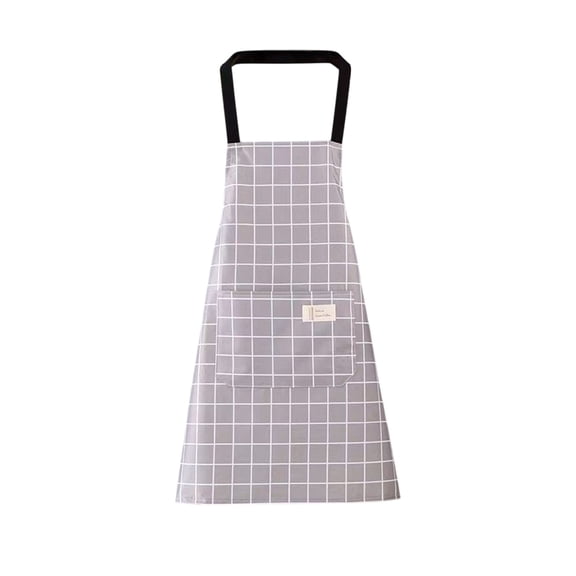 Elainilye Lightweight Canvas Work Apron for Adults, Breathable Kitchen Cooking Apron with Pockets, Adjustable Summer Smock for Gardening Painting Crafting Chef Use