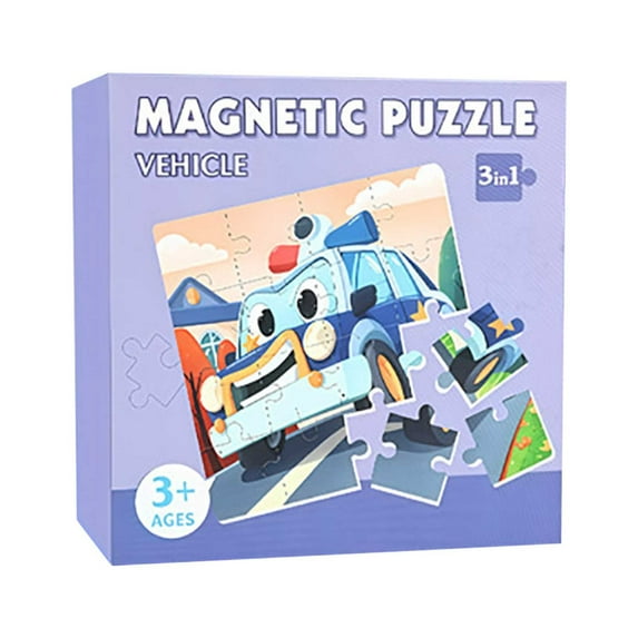 Elainilye Magnetic Puzzle for Kids Ages 3 to 6, Educational Toy for Puzzle Thinking and Logic Skills Development, Preschool Learning Game with Magnetic Pieces