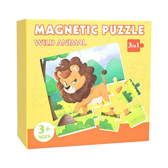 Elainilye Magnetic Puzzle for Kids Ages 3 to 6, Educational Toy for Puzzle Thinking and Logic Skills Development, Preschool Learning Game with Magnetic Pieces