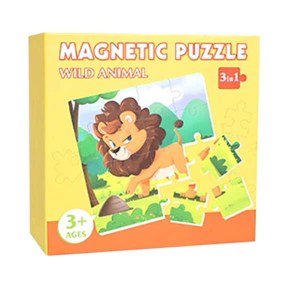 Elainilye Magnetic Puzzle for Kids Ages 3 to 6, Educational Toy for Puzzle Thinking and Logic Skills Development, Preschool Learning Game with Magnetic Pieces