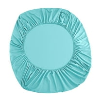 Elainilye Mattress Protector, Non-Slip Bed Sheet for Double Bed, Elastic Deep Pocket 15 Inch Fitted Cover, Pet-Friendly, Machine Washable Light Blue, 54.3x74.8In